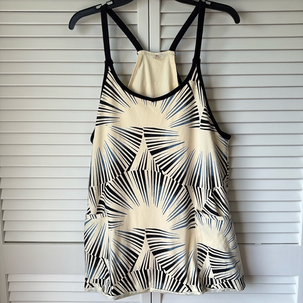 NWOT FP Movement Hot Shot Printed Mini Dress Sunrise Geo XS